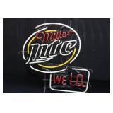 VINTAGE MILLER LITE BEER SIGN
