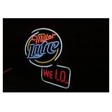 VINTAGE MILLER LITE BEER SIGN