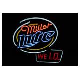 VINTAGE MILLER LITE BEER SIGN