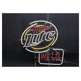 VINTAGE MILLER LITE BEER SIGN