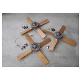 3) 52"  LARGE HUNTER FANS