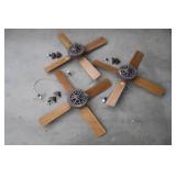 3) 52"  LARGE HUNTER FANS