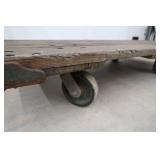 4 WHEELED FLAT BED CART