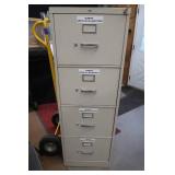 HON 4 DRAWER LOCKING FILE CABINET