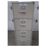 HON 4 DRAWER LOCKING FILE CABINET