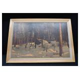 VINTAGE FRAMED ART.