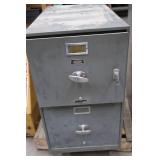 FIRE INSULATED 2 DRAWER LOCKING FILE CABINENT