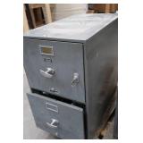 FIRE INSULATED 2 DRAWER LOCKING FILE CABINENT