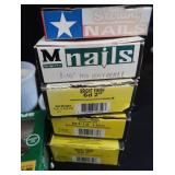 ASSORTMENT OF SCREWS / FINISH NAILS AND MORE
