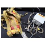 FIRE EXTINGUISHER WITH MOUNT, ROPE WITH CLIPS, AND MORE