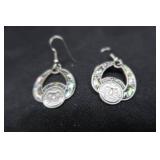 VINTAGE TEXCO / MEXICO STERLING ABOLONE EARINGS