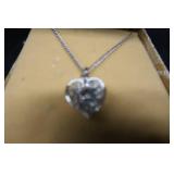 DIAMOND NECKLACE / COSTUME EARINGS