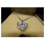 DIAMOND NECKLACE / COSTUME EARINGS