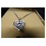 DIAMOND NECKLACE / COSTUME EARINGS