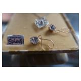 DIAMOND NECKLACE / COSTUME EARINGS