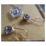 DIAMOND NECKLACE / COSTUME EARINGS
