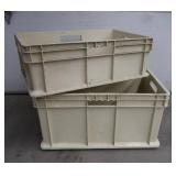 2 HEAVY DUTY STORAGE CRATES