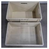 2 HEAVY DUTY STORAGE CRATES