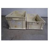 2 HEAVY DUTY STORAGE CRATES