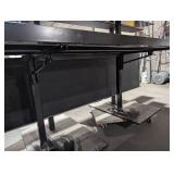 Commercial Folding Wall Table - Rail/Ledge - 92" L x 47" H - 9" Closed/25" Open