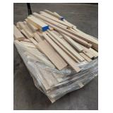 Pallet of Butcher Block Oak Strips - Very Heavy - Various sizes all Grade A condition