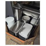 Pallet of Scratch and Dent Trash Cans