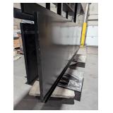 Commercial Folding Wall Table - Rail/Ledge - 92" L x 47" H - 9" Closed/25" Open