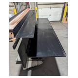 Commercial Folding Wall Table - Rail/Ledge - 92" L x 47" H - 9" Closed/25" Open