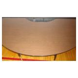 96"L x 39"W x 23.5" H Arched Brown Activities Table - Adjustable
