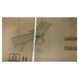 Laguna Poly Reclining Chase Lounge - Pacific Blue