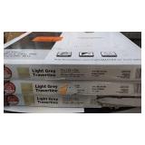 TrafficMASTER Light Grey Travertine Peel and Stick Tile - 12" x 24"
