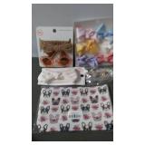 Collection of Hair Accessories Including Bows, Headbands, and Sunglasses