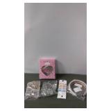Set of Hair Accessories Including Rubber Bands, Clips, and Headbands