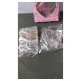 Set of Hair Accessories Including Rubber Bands, Clips, and Headbands