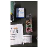 Lot of Personal Care Products including Loofah Soap and Maxithins Pads