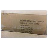 New Light Grey Upholstered King Bed Frame - Frame Only