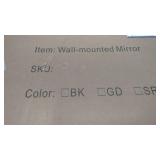 Wall-mounted Mirror in Black Color