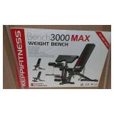 Keppi Fitness Bench 3000 Max Weight Bench