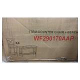 Set of 4 Counter Chairs and Bench