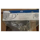 Bemis Assurance Elongated Plastic Closed Front Toilet Seat with Support Arms in White
