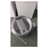 Valtigo Insulated Travel Mug with Straw - Gray - New in Box