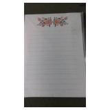 Memo and Pen Holder Set with Floral Notepad and Notebook