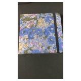 Memo and Pen Holder Set with Floral Notepad and Notebook