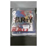 Party Supplies Set - Backdrop, Banner, and Decorative Accents