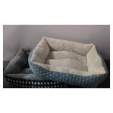Two Plush Dog Beds with Soft Interior