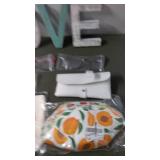 Collection of Assorted New Items Including Glasses Cases and Love Sign Decoration