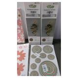 Assorted Home Decoration Craft Supplies including Eucalyptus Garland and Decorative Stickers