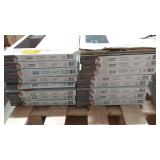 Lot of 17 Boxes TrafficMASTER Peel and Stick Vinyl Tiles - Carrara Marble Design