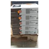 Set of 5 Boxes of TrafficMASTER Ash Blended Slate Peel and Stick Tiles 12 x 12 in