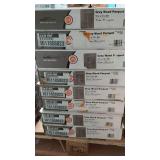Lot of 8 Boxes of TrafficMASTER Grey Wood Parquet Peel and Stick Tiles - 12" x 12" Tiles